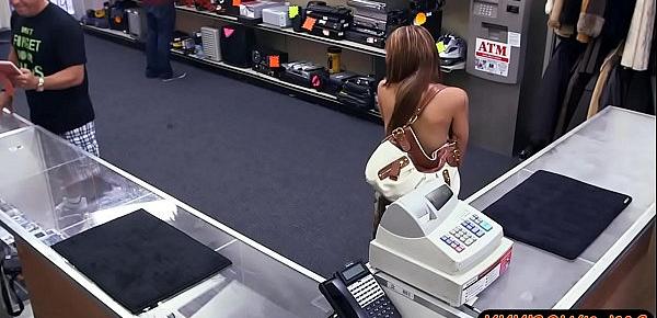  Big boobs lady pounded at the pawnshop